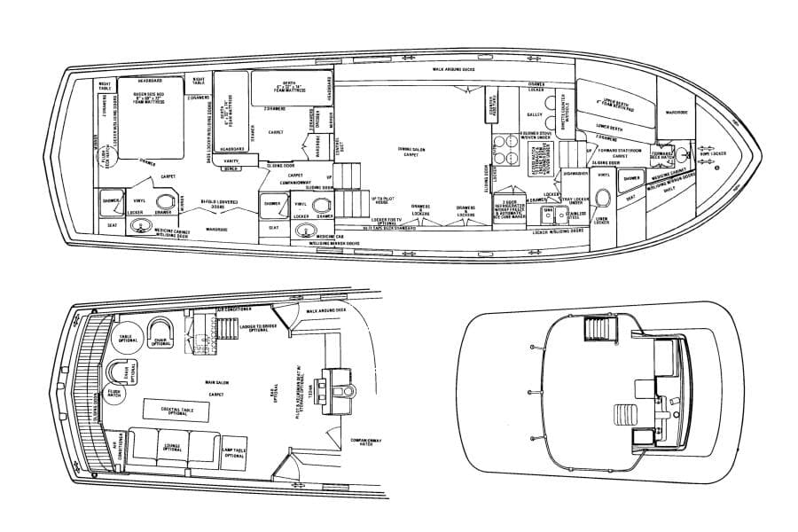 1973 Chris-Craft 55 Commander