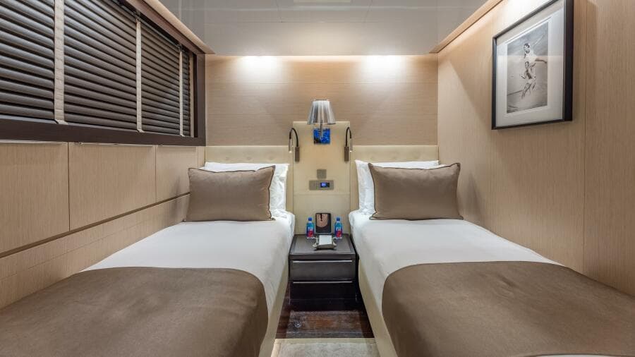 One Of Two Lower Deck Forward Twin Cabins Convertible To Queens 