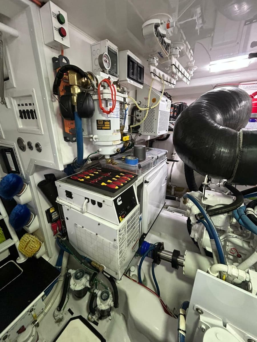 Viking 54 - REVELRY - Engine Room
