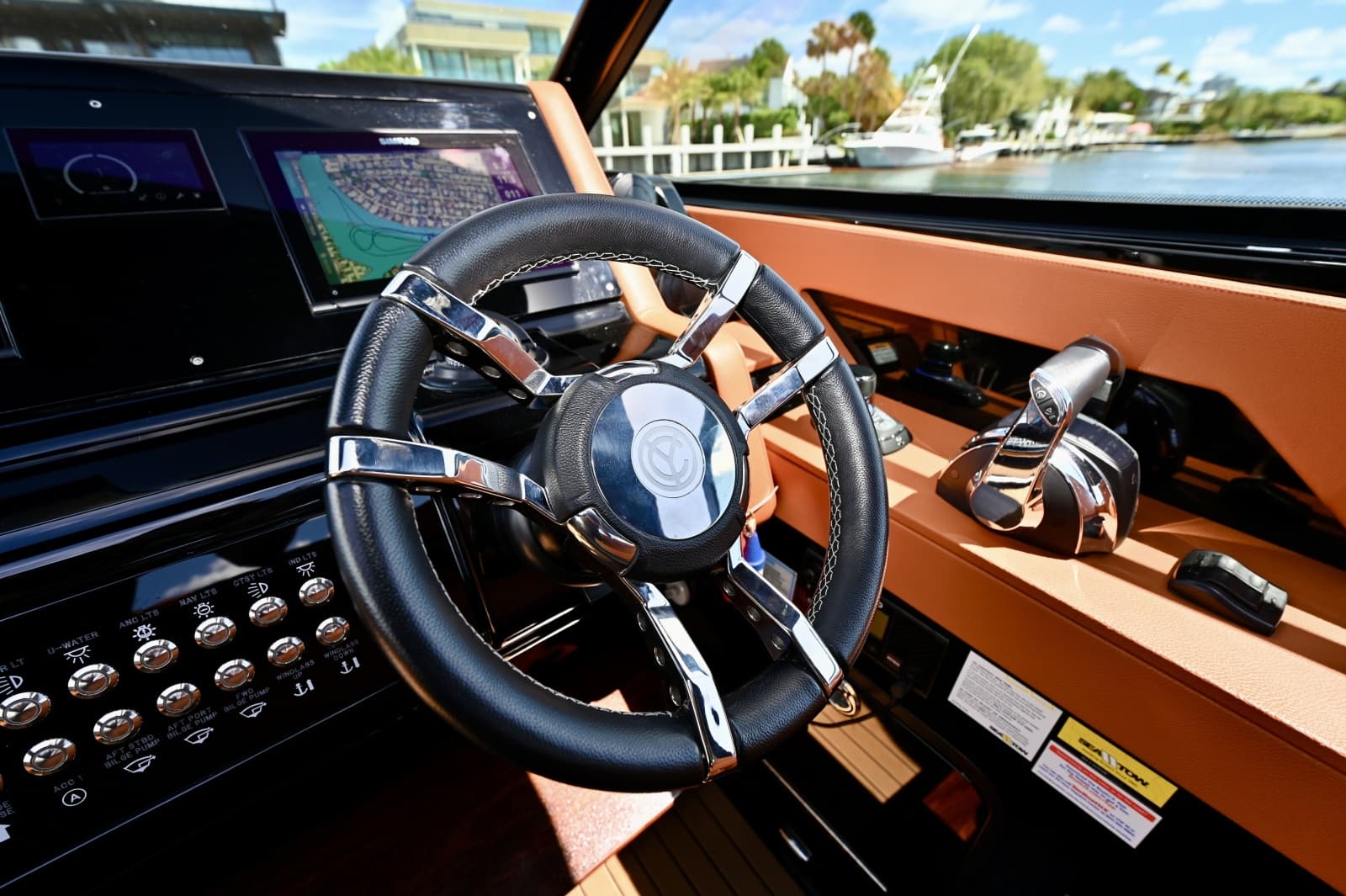 Helm Steering Wheel Close-Up