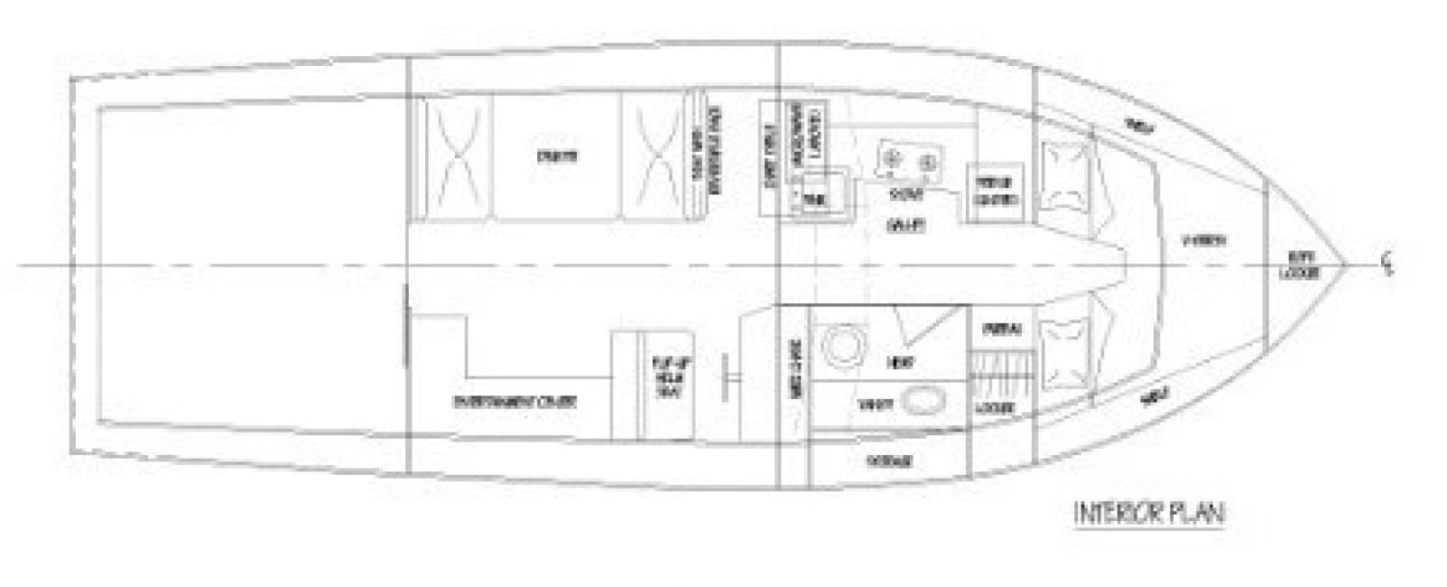1989 Duffy 35 Flybridge - Layout