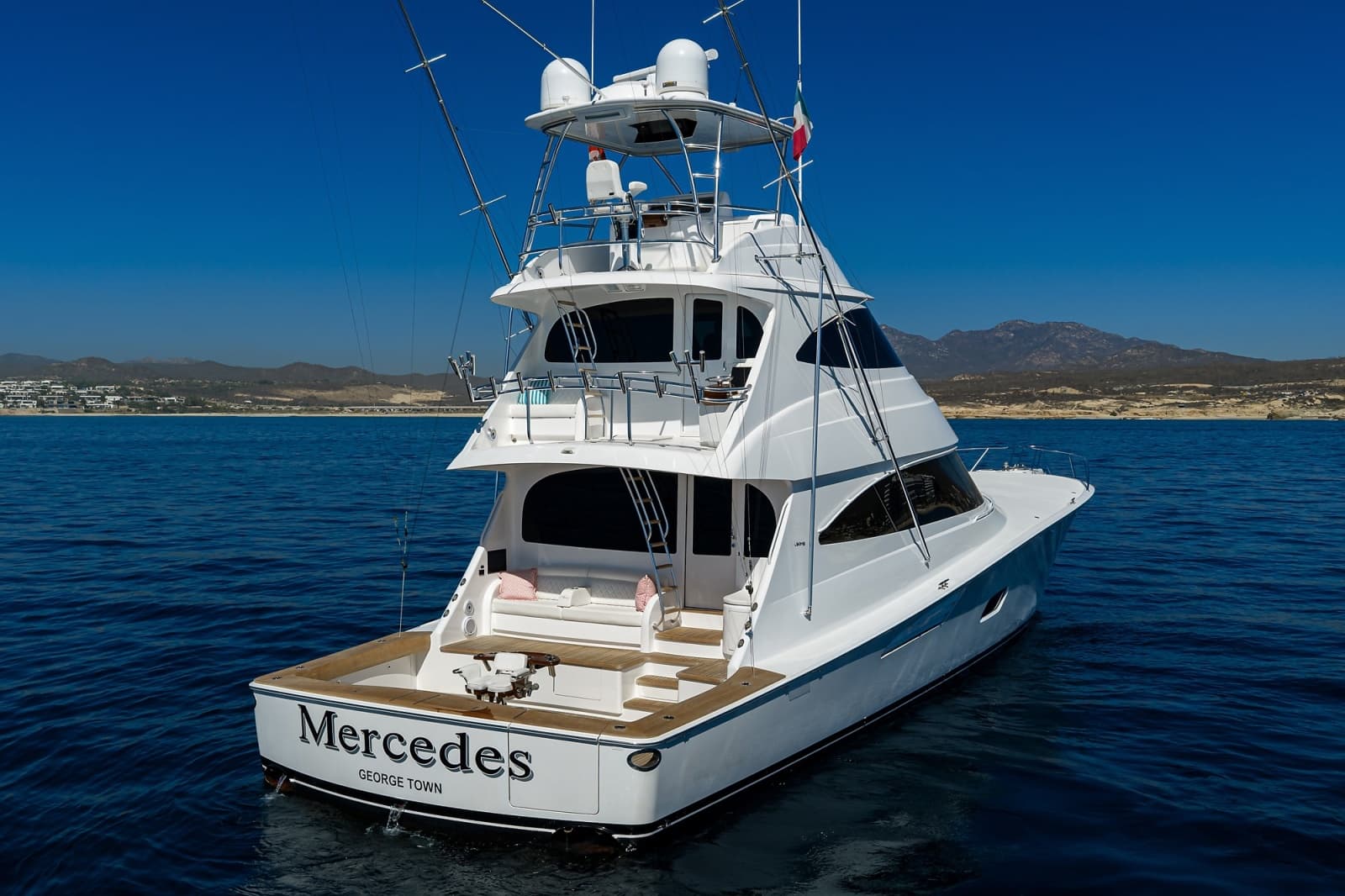 Viking 80 MERCEDES - Starboard Aft Profile 