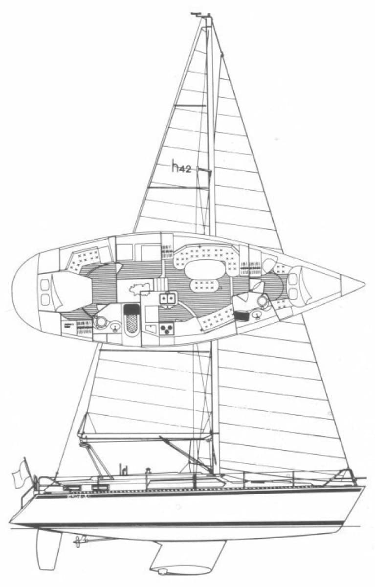 1991 Hunter Passage 42 - Photo 75