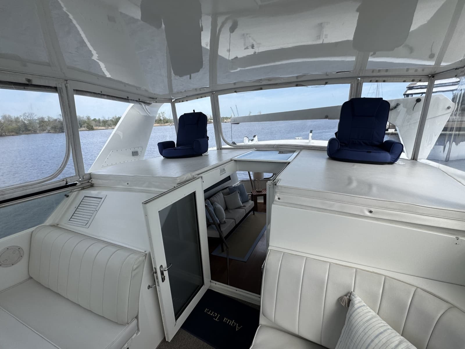 Flybridge Looking Aft