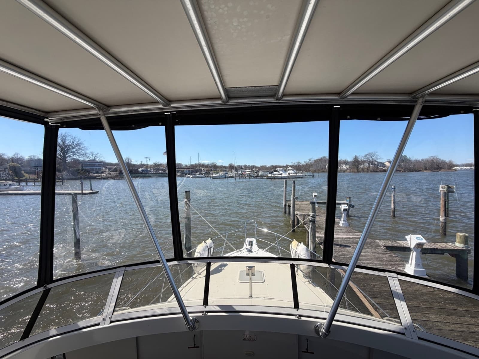 1997 Carver 400 Cockpit MY