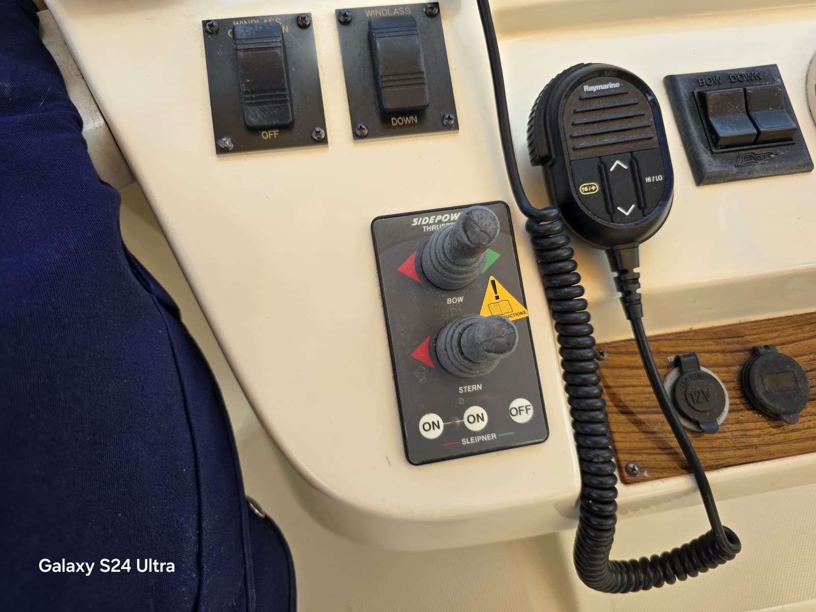 Fly Bridge Thruster Controls