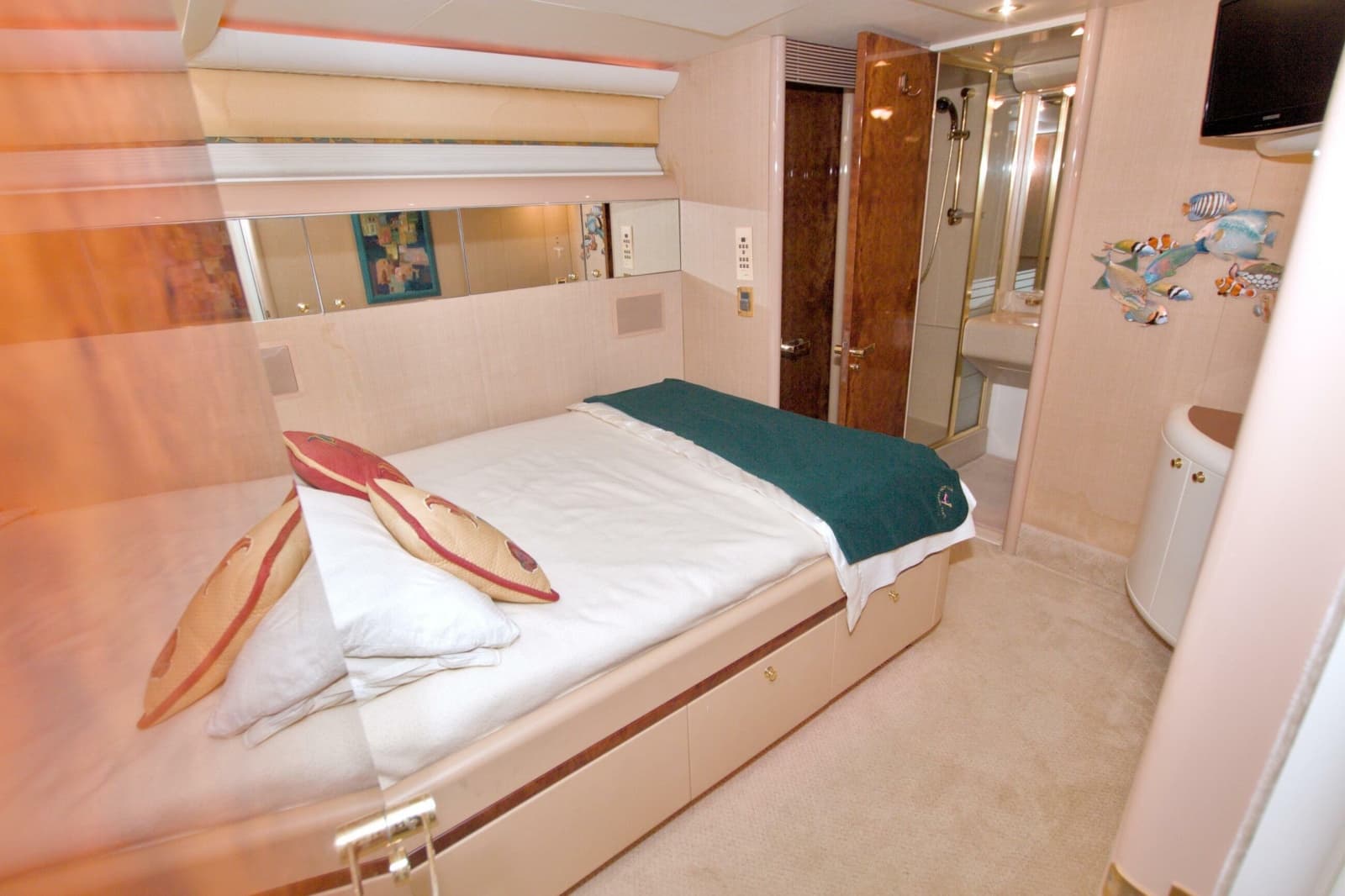 1998 Lazzara Yachts 76 Skylounge Grand Salon - Photo 33
