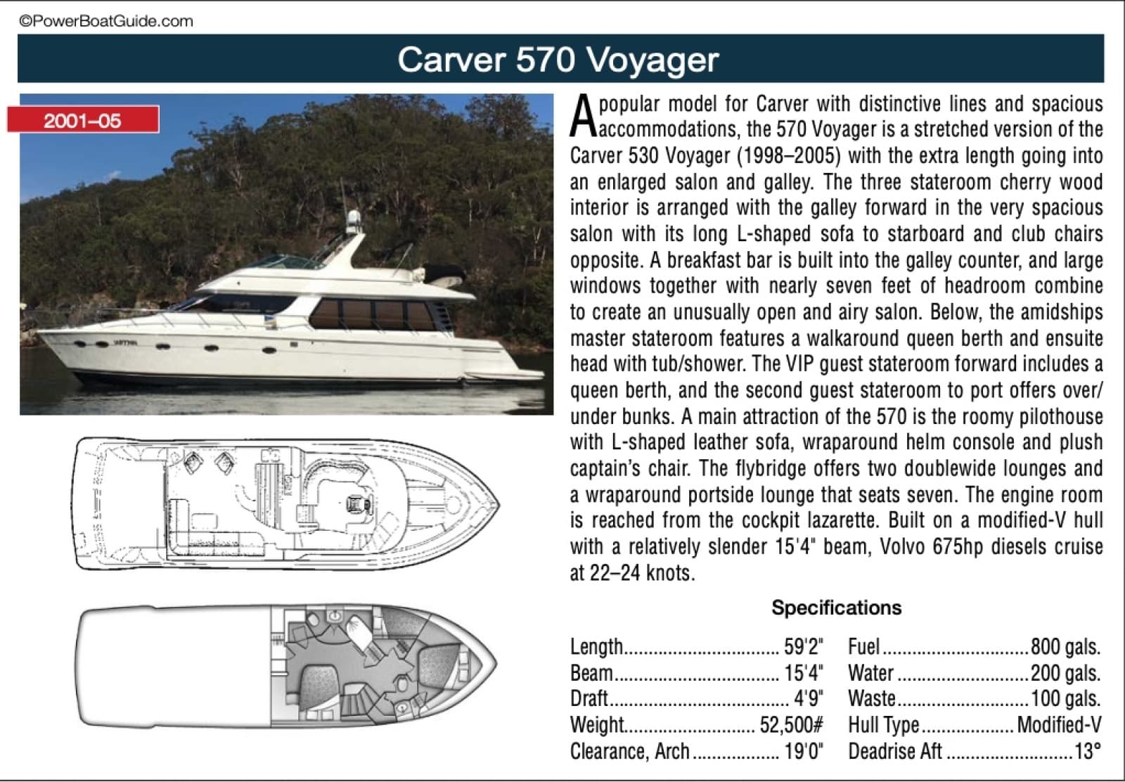 2001 Carver 570 Voyager Pilothouse