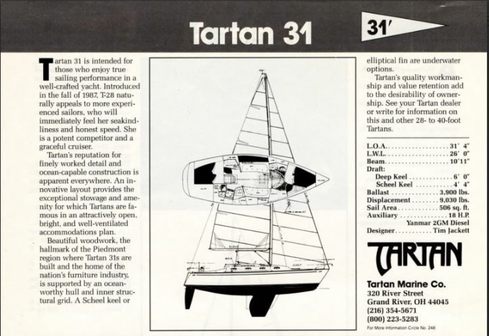 1988 Tartan 31 - Photo 2