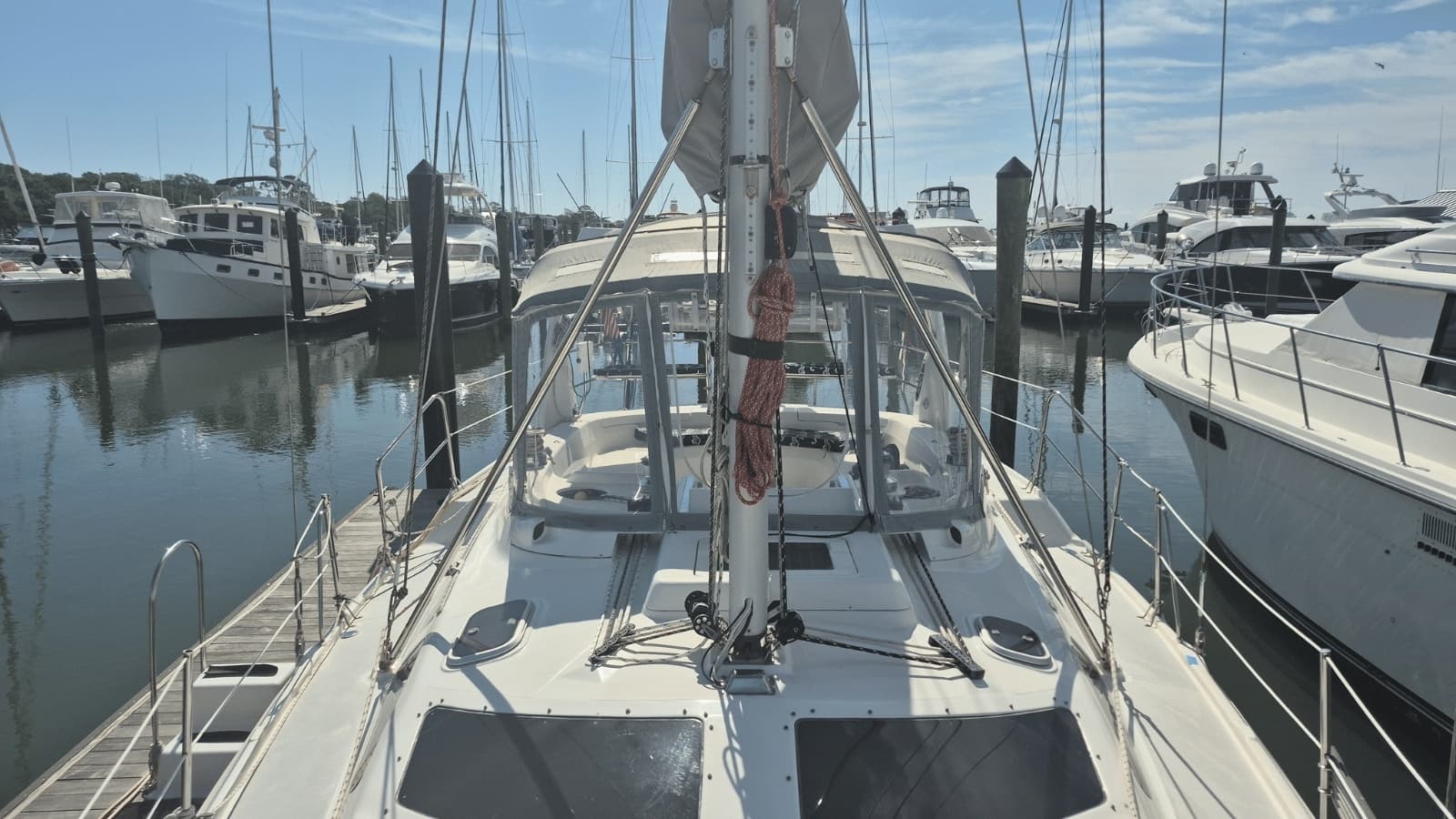 1998 Hunter 420 Passage Center Cockpit - Photo 11