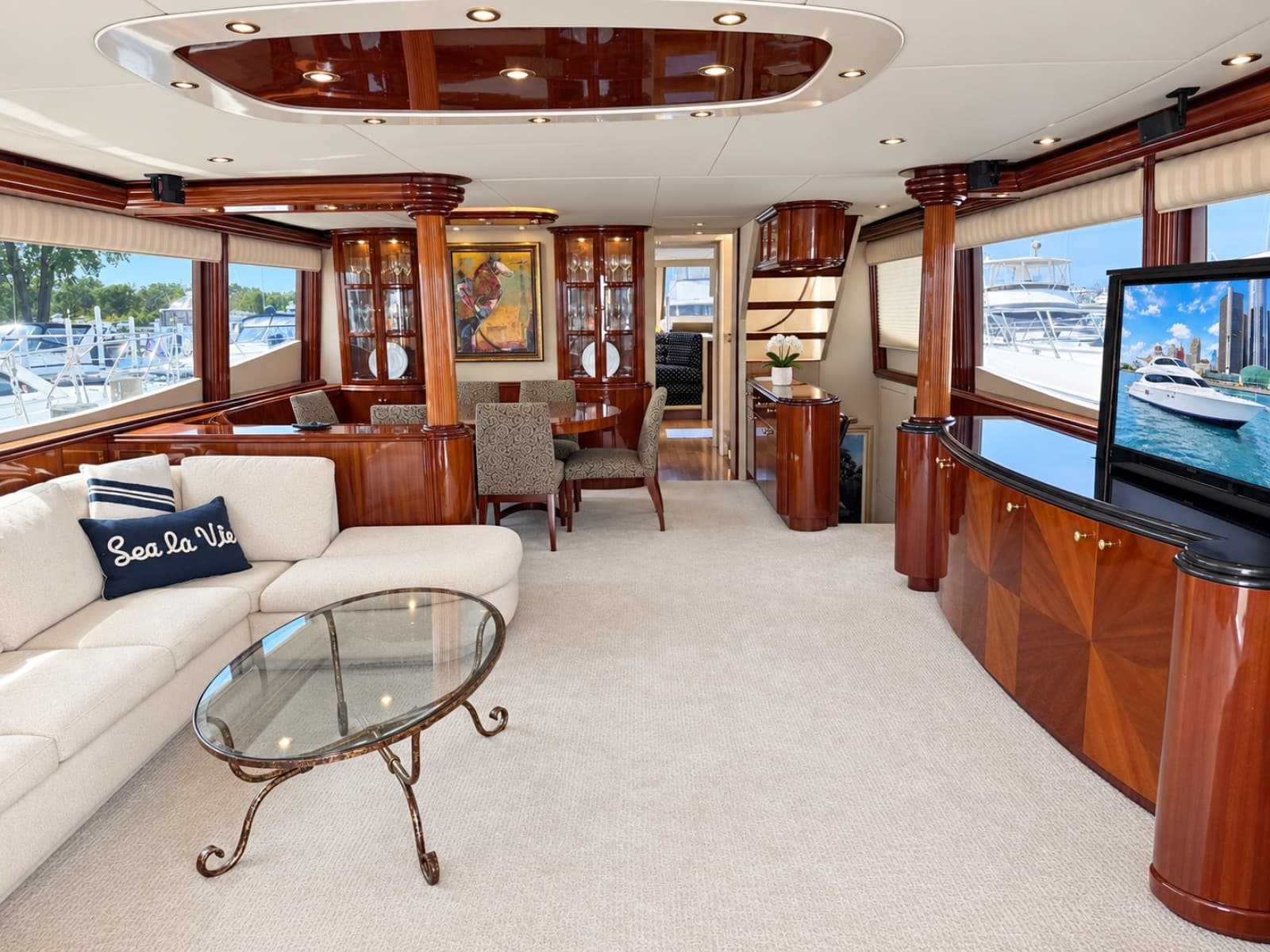 2002 Lazzara Yachts 80 Skylounge - Photo 34