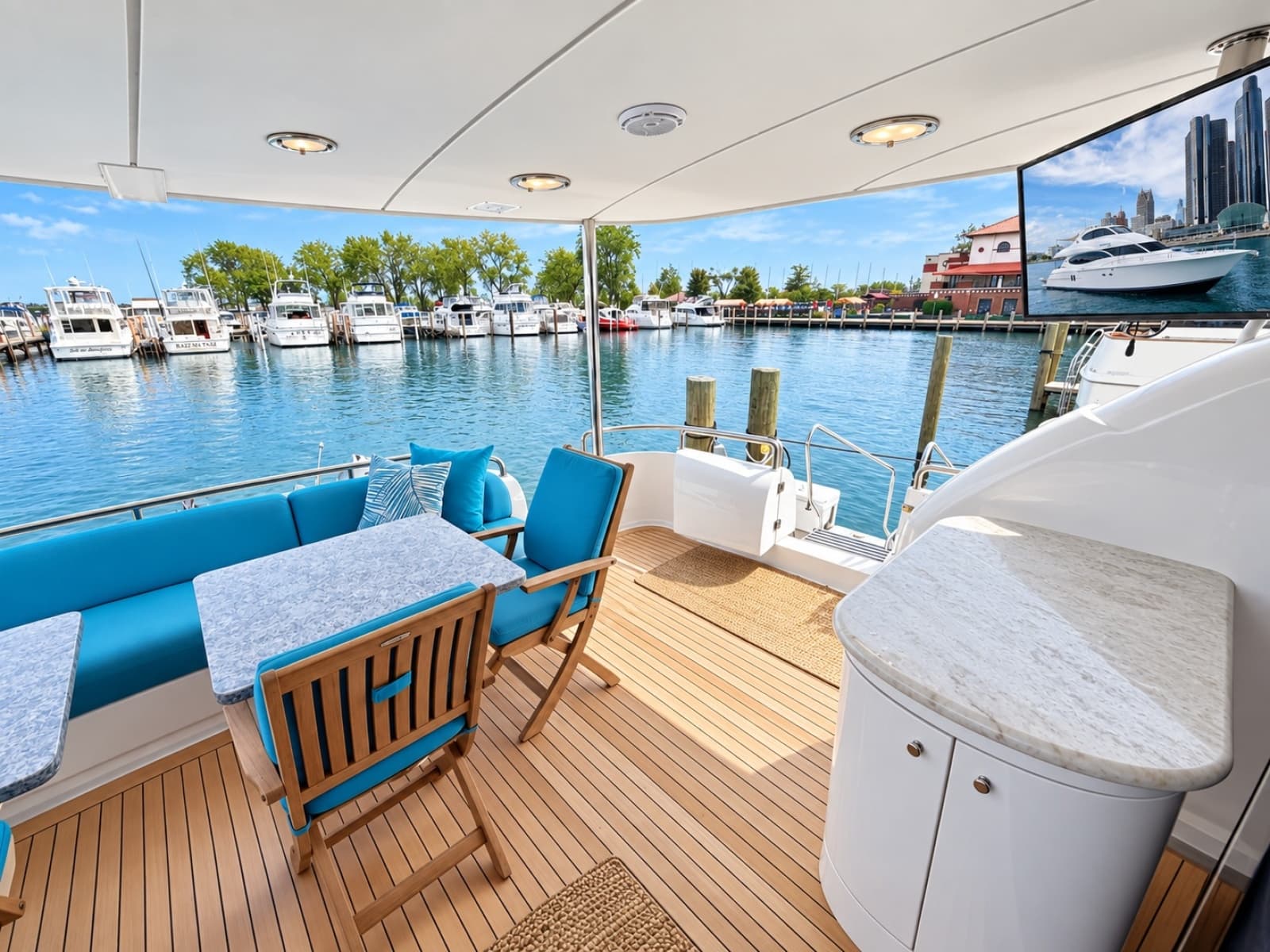 2002 Lazzara Yachts 80 Skylounge - Photo 26