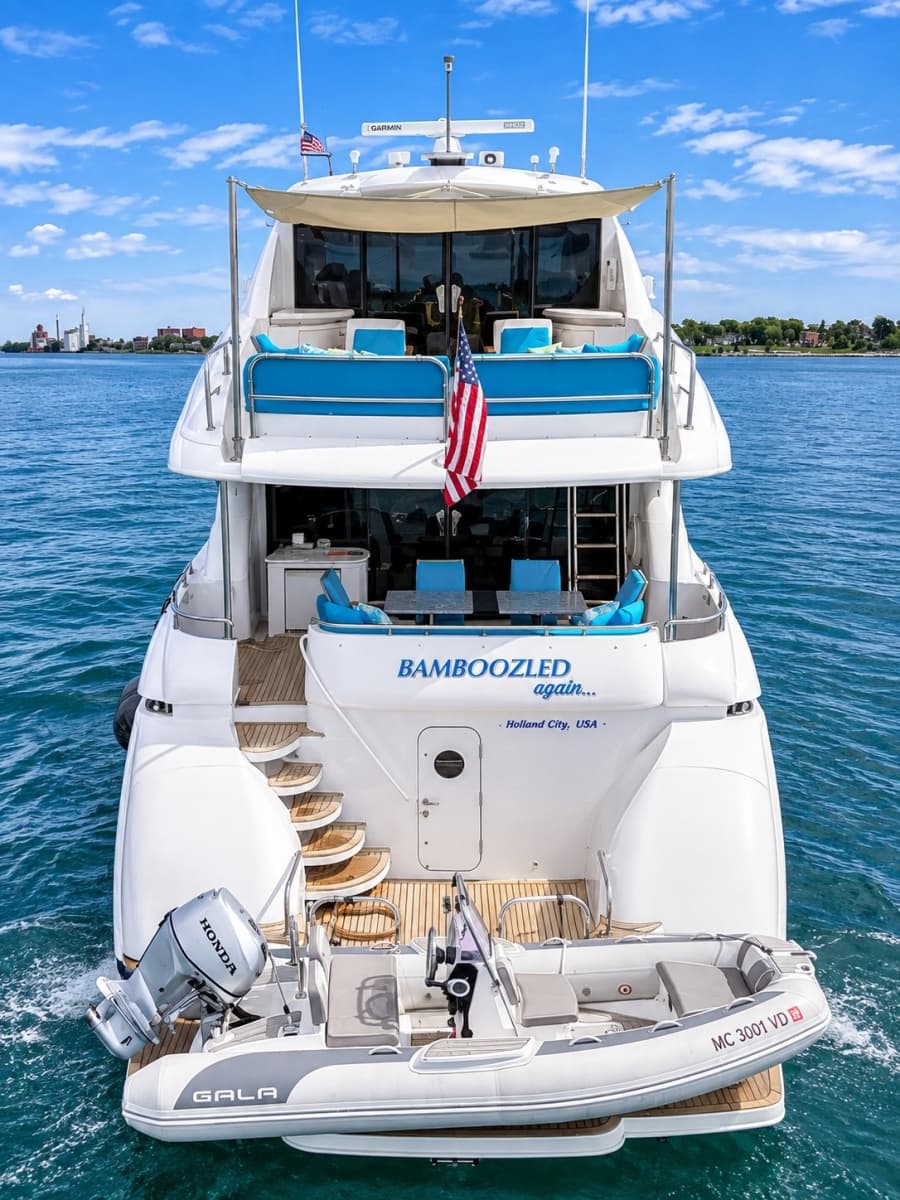 2002 Lazzara Yachts 80 Skylounge - Photo 9