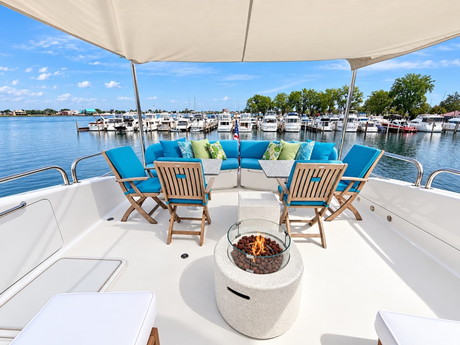 2002 Lazzara Yachts 80 Skylounge - Photo 55