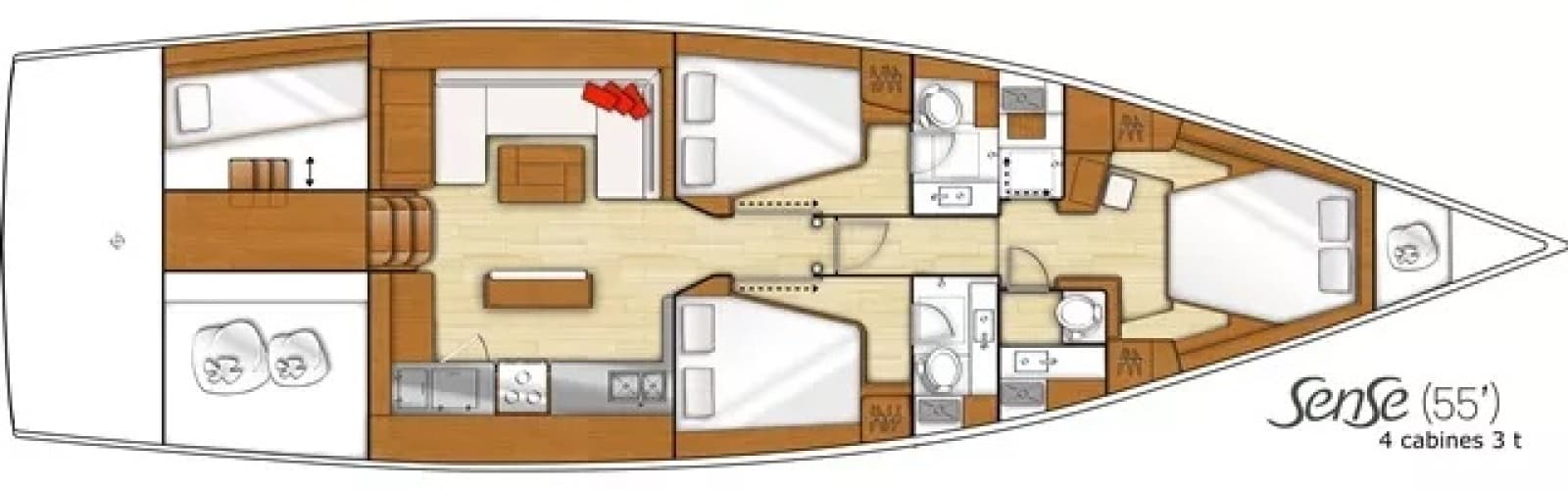 2016 Beneteau SENSE 55 - Photo 4