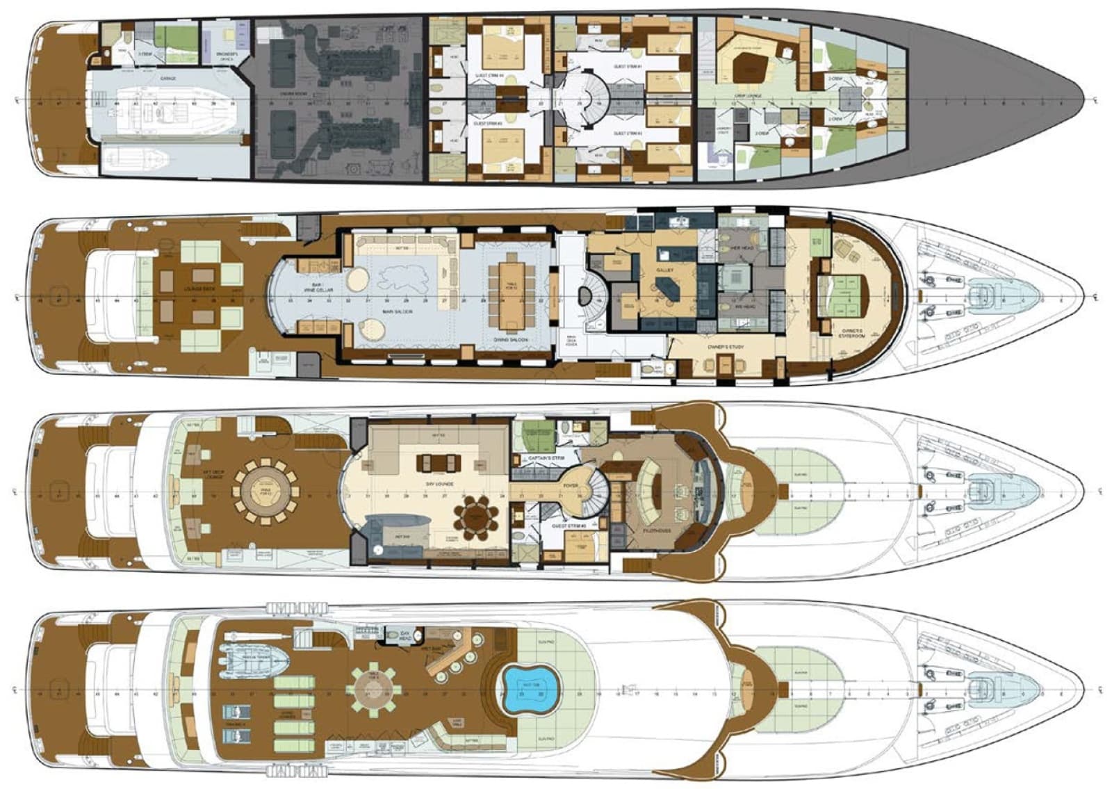 2012 Trinity Yachts Tri-Deck - Photo 54