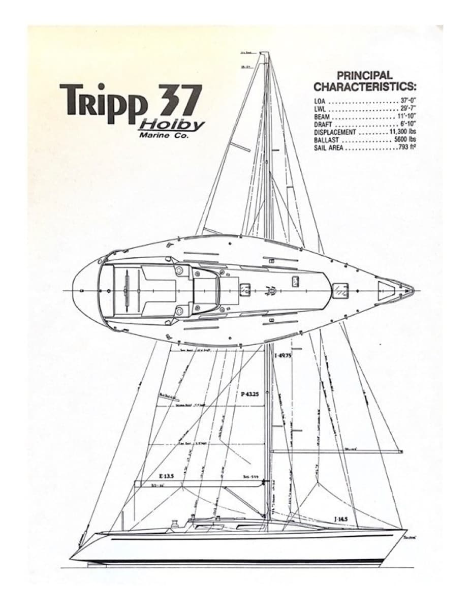 1986 Tripp 37 - Photo 16