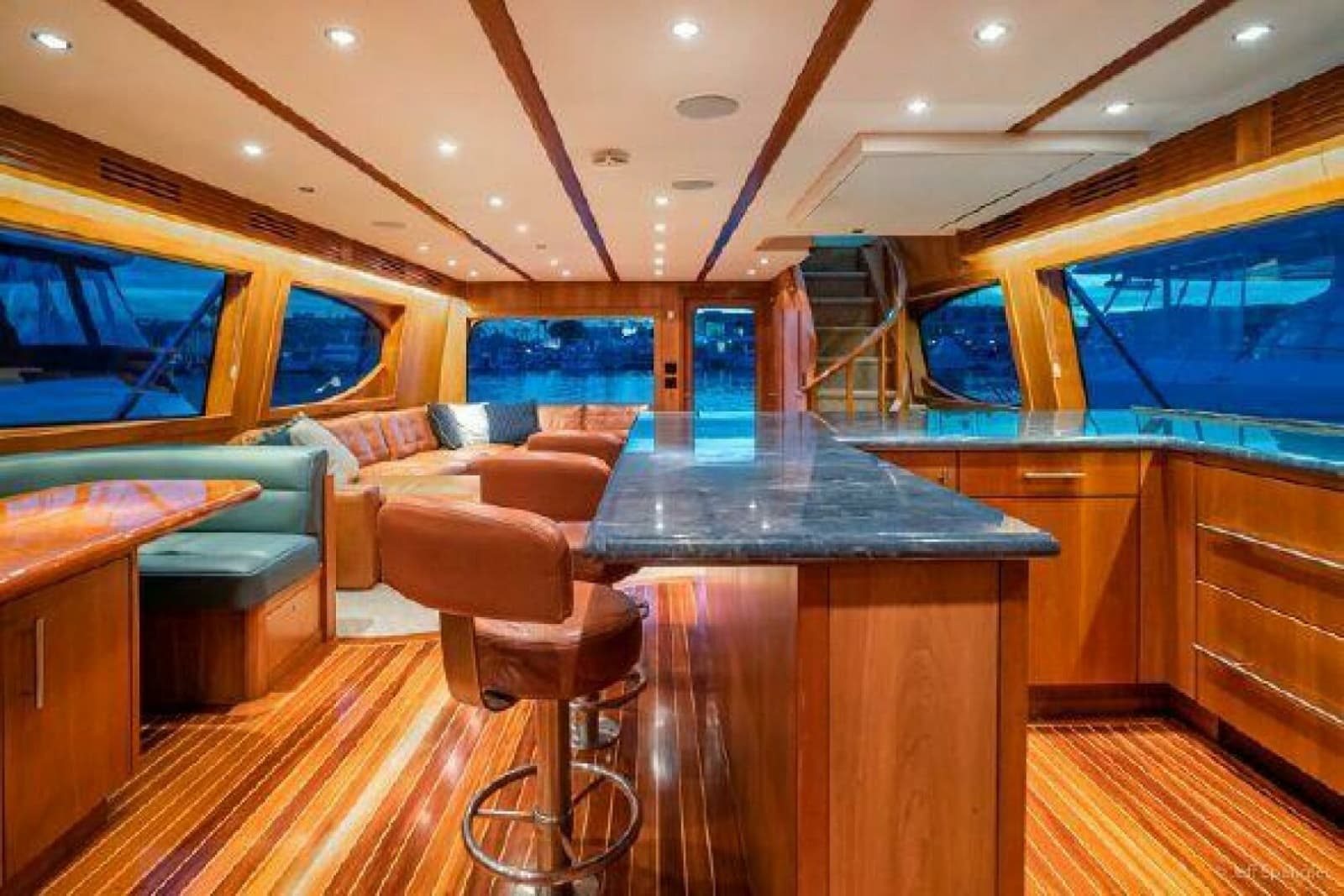2008 Hatteras 77 Enclosed Bridge - Photo 12